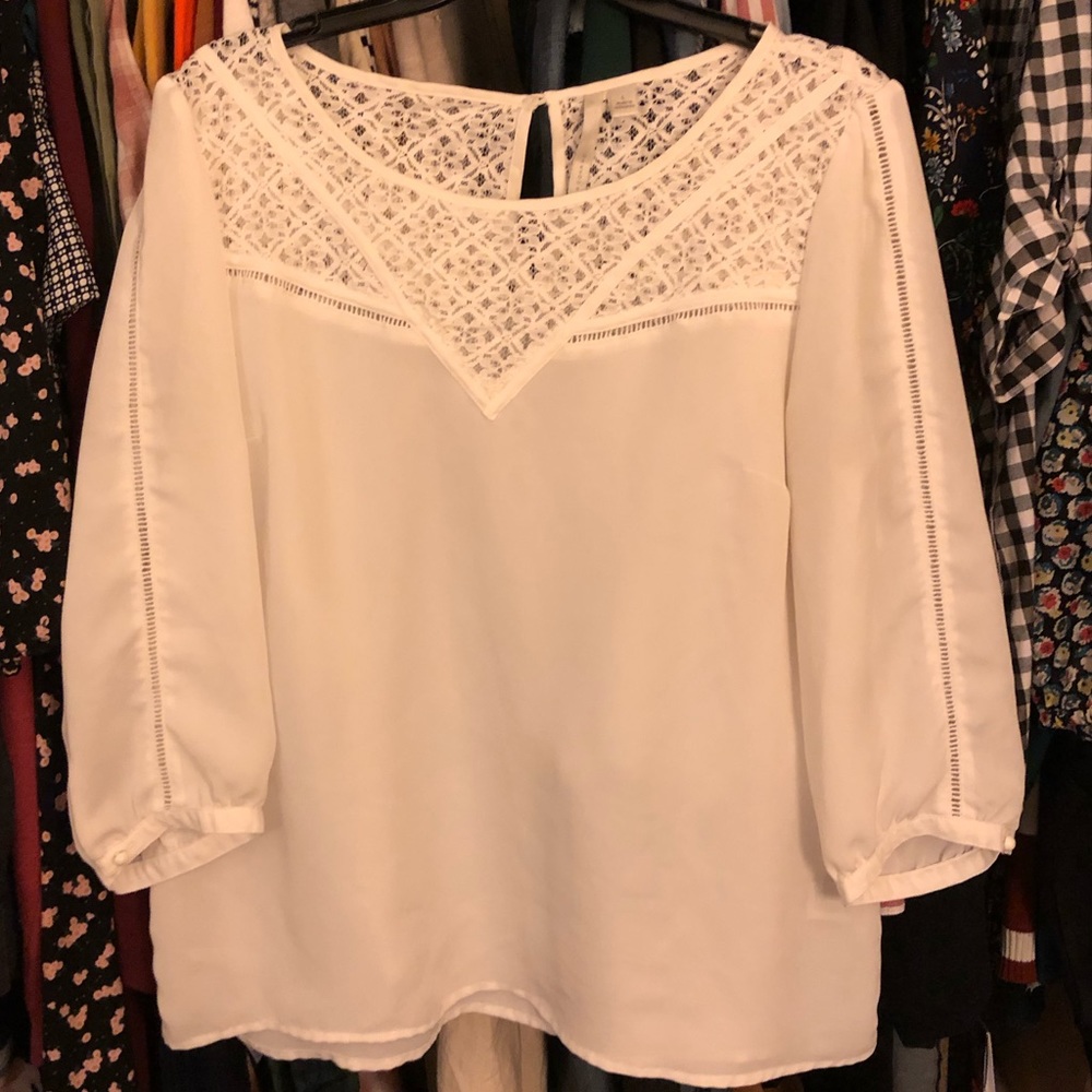 Lauren Conrad white blouse.